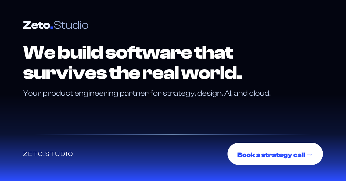 Zeto Studio · AI-Native Software Engineering Studio